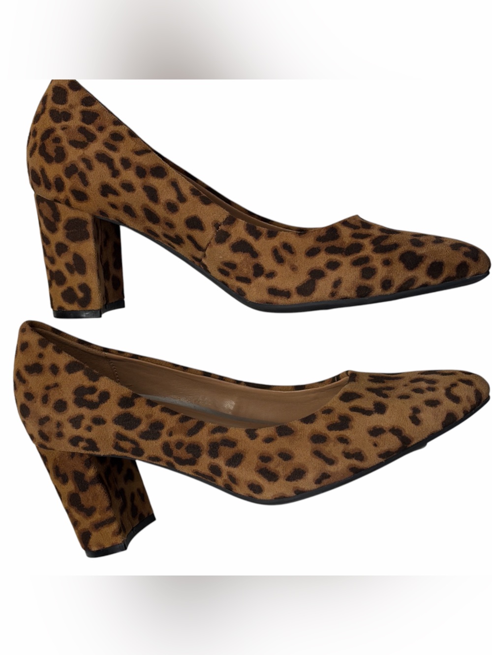 Aerosoles Bettie Suede Pumps Leopard Print Size 6 NWT - Picture 6 of 9